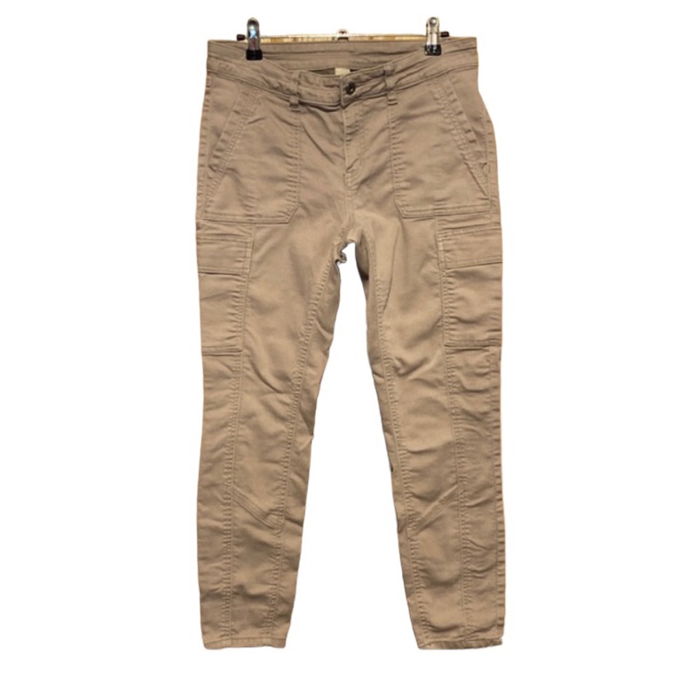 PRANA Dollia ankle length dusty rose colored cargo jeans pants size 8